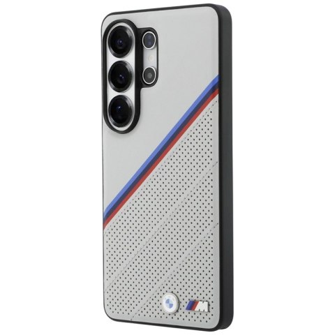BMW Tricolor Metal Logo MagSafe - Etui Samsung Galaxy S26 Ultra (szary)