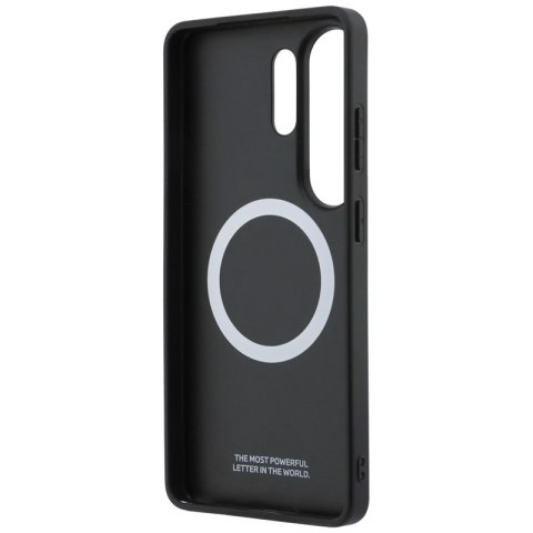 BMW Tricolor Metal Logo MagSafe - Etui Samsung Galaxy S26 Ultra (szary)
