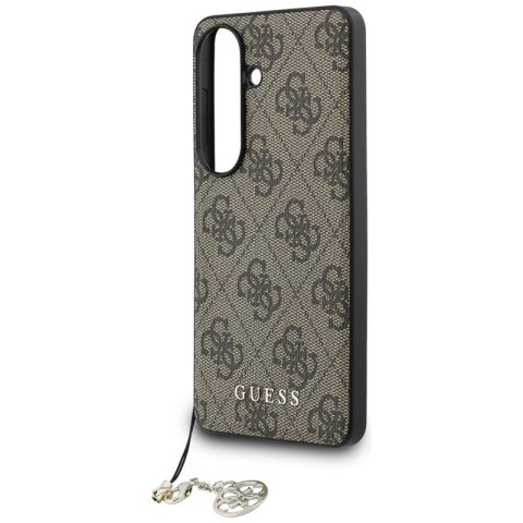 Guess 4G Classic Logo Charm MagSafe - Etui Samsung Galaxy S26 (brązowy)