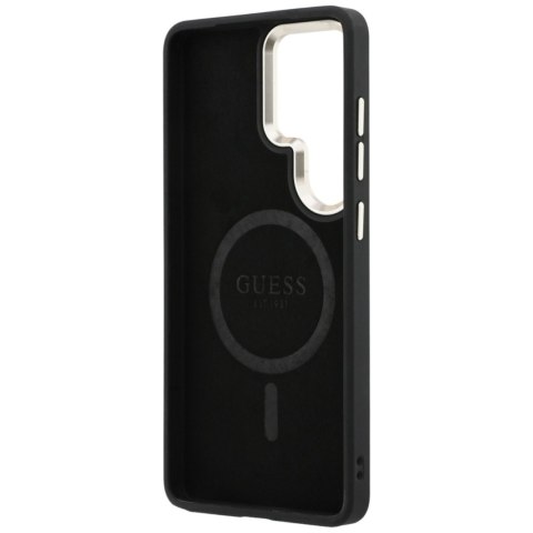 Guess 4G Embossed Ring MagSafe - Etui Samsung Galaxy S26 Ultra (brązowy)
