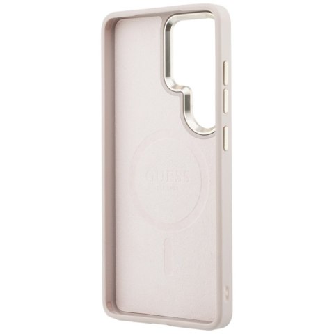 Guess 4G Embossed Ring MagSafe - Etui Samsung Galaxy S26 Ultra (różowy)