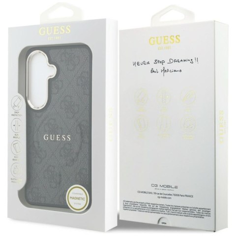 Guess 4G Embossed Ring MagSafe - Etui Samsung Galaxy S26+ (czarny)