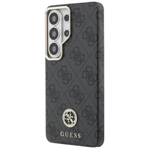 Guess 4G Rhinestone Round Logo MagSafe - Etui Samsung Galaxy S26 Ultra (czarny)
