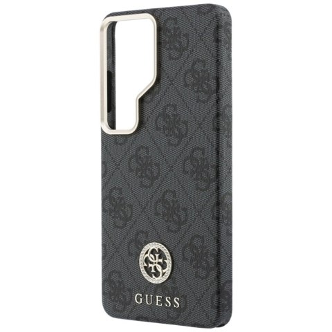 Guess 4G Rhinestone Round Logo MagSafe - Etui Samsung Galaxy S26 Ultra (czarny)