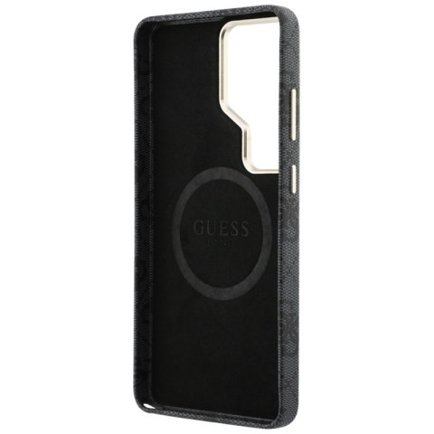Guess 4G Rhinestone Round Logo MagSafe - Etui Samsung Galaxy S26 Ultra (czarny)
