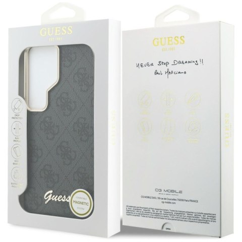 Guess 4G Script MagSafe - Etui Samsung Galaxy S26 Ultra (czarny)