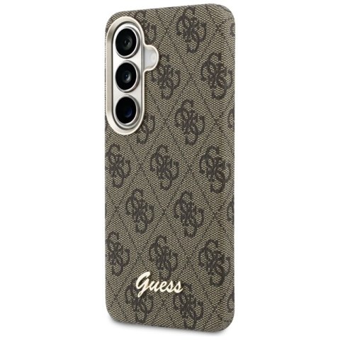 Guess 4G Script MagSafe - Etui Samsung Galaxy S26 (brązowy)