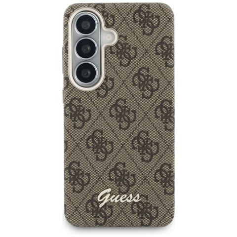 Guess 4G Script MagSafe - Etui Samsung Galaxy S26 (brązowy)