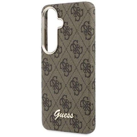 Guess 4G Script MagSafe - Etui Samsung Galaxy S26 (brązowy)