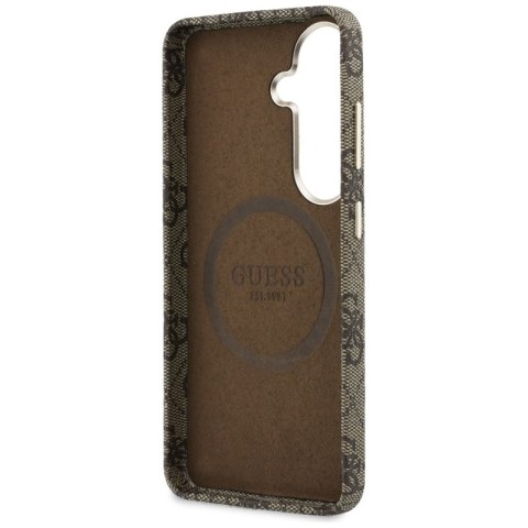 Guess 4G Script MagSafe - Etui Samsung Galaxy S26 (brązowy)