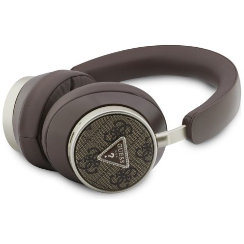 Guess 4G Triangle Logo - Bezprzewodowe słuchawki nauszne Bluetooth V5.4 ENC (brązowy)