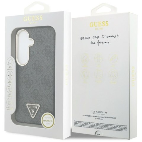 Guess 4G Triangle Logo MagSafe - Etui Samsung Galaxy S26 (czarny)