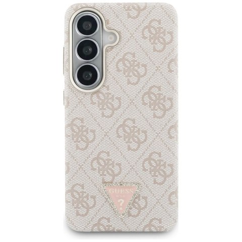 Guess 4G Triangle Logo MagSafe - Etui Samsung Galaxy S26 (różowy)