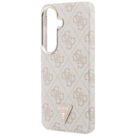 Guess 4G Triangle Logo MagSafe - Etui Samsung Galaxy S26 (różowy)