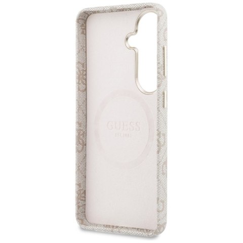 Guess 4G Triangle Logo MagSafe - Etui Samsung Galaxy S26 (różowy)