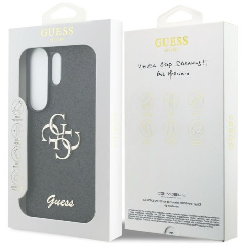 Guess Fixed Glitter Big 4G Metal Logo - Etui Samsung Galaxy S26 Ultra (czarny)