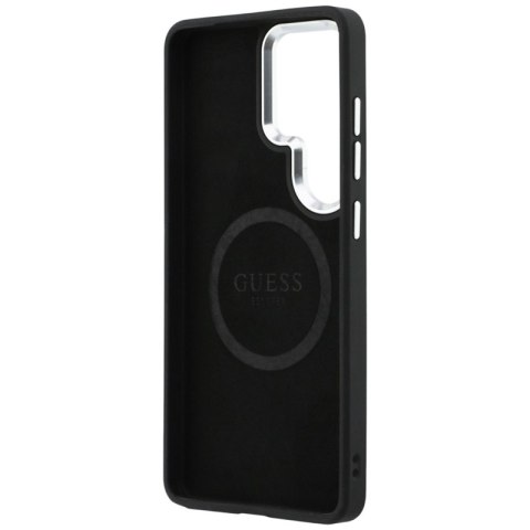 Guess Fixed Glitter Triangle MagSafe - Etui Samsung Galaxy S26 Ultra (czarny)