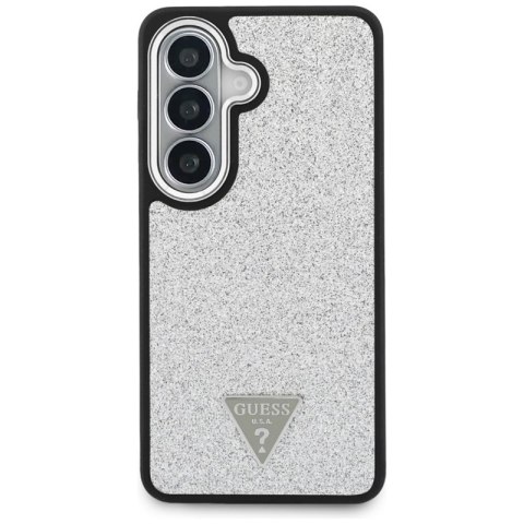 Guess Fixed Glitter Triangle MagSafe - Etui Samsung Galaxy S26 (srebrny)