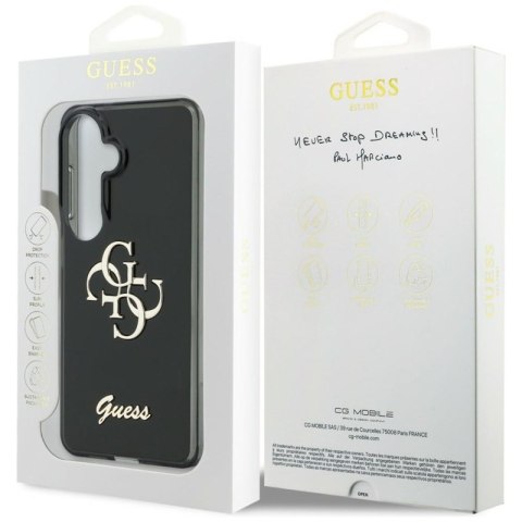 Guess IML Big Metal 4G Script - Etui Samsung Galaxy S26 (czarny)