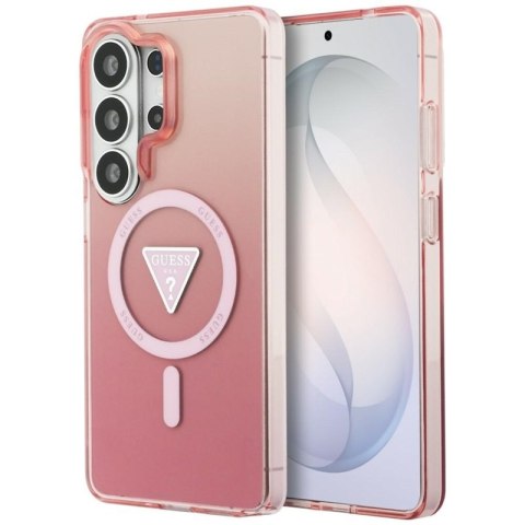 Guess IML Gradient Triangle MagSafe - Etui Samsung Galaxy S26 Ultra (różowy)