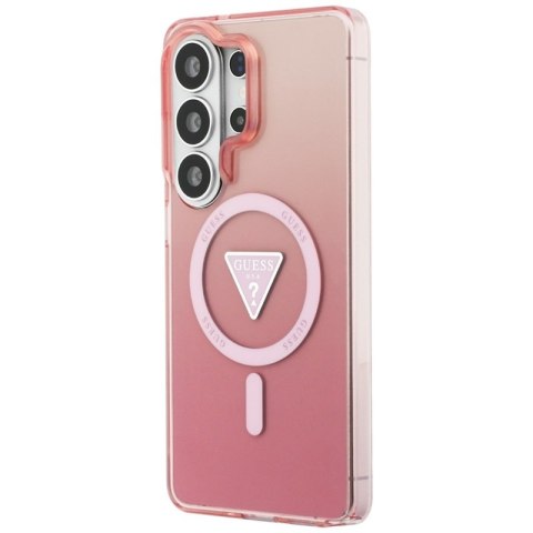 Guess IML Gradient Triangle MagSafe - Etui Samsung Galaxy S26 Ultra (różowy)