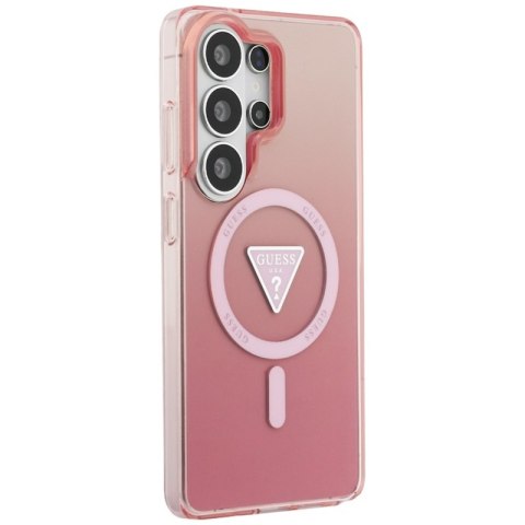 Guess IML Gradient Triangle MagSafe - Etui Samsung Galaxy S26 Ultra (różowy)