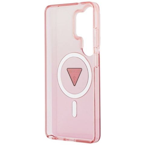 Guess IML Gradient Triangle MagSafe - Etui Samsung Galaxy S26 Ultra (różowy)