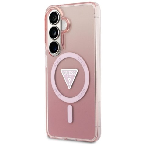 Guess IML Gradient Triangle MagSafe - Etui Samsung Galaxy S26 (różowy)