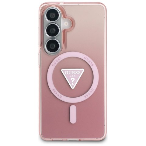 Guess IML Gradient Triangle MagSafe - Etui Samsung Galaxy S26 (różowy)