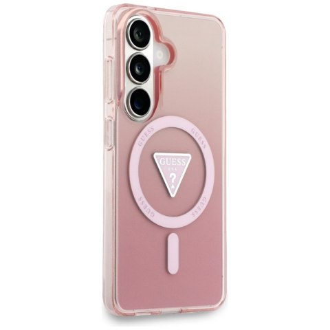 Guess IML Gradient Triangle MagSafe - Etui Samsung Galaxy S26 (różowy)