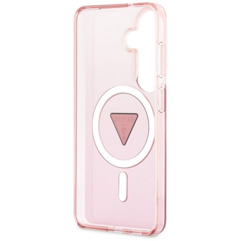 Guess IML Gradient Triangle MagSafe - Etui Samsung Galaxy S26 (różowy)