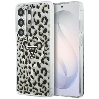 Guess IML Leopard Print Triangle MagSafe - Etui Samsung Galaxy S26 Ultra (czarny)