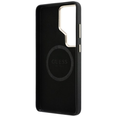 Guess Rhinestone Round Logo MagSafe - Etui Samsung Galaxy S26 Ultra (czarny)