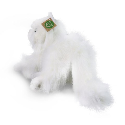 Rappa - Pluszowa realistyczna maskotka Kot Perski biały leżący 30 cm Eco-Friendly