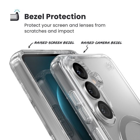 Speck Presidio Perfect-Clear Magnet - Etui Samsung Galaxy S26+ MagSafe (Clear/Clear/Silver)