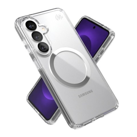 Speck Presidio Perfect-Clear Magnet - Etui Samsung Galaxy S26 MagSafe (Clear/Clear/Silver)