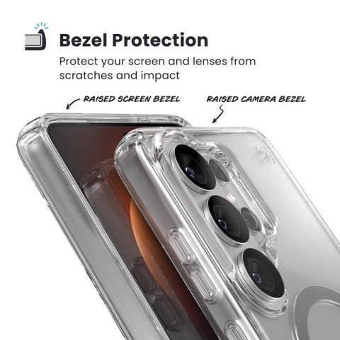 Speck Presidio Perfect-Clear Magnet - Etui Samsung Galaxy S26 Ultra MagSafe (Clear/Clear/Silver)