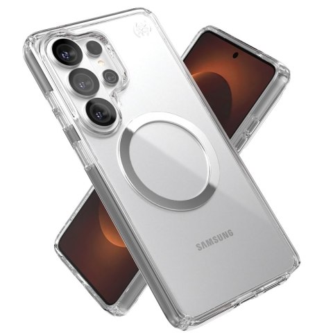 Speck Presidio Perfect-Clear Magnet - Etui Samsung Galaxy S26 Ultra MagSafe (Clear/Clear/Silver)