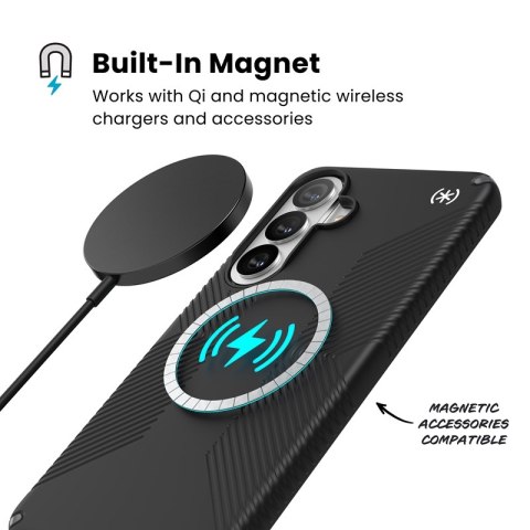 Speck Presidio2 Grip Magnet - Etui Samsung Galaxy S26+ MagSafe (Black/Slate Grey/White)