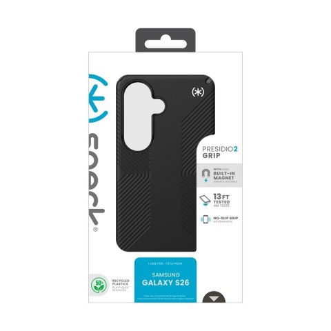 Speck Presidio2 Grip Magnet - Etui Samsung Galaxy S26 MagSafe (Black/Slate Grey/White)