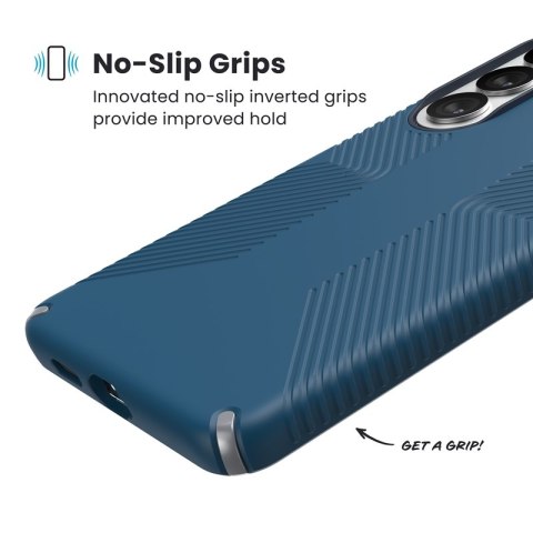 Speck Presidio2 Grip Magnet - Etui Samsung Galaxy S26+ MagSafe (Deep Sea/Silver Metallic/Spell Blue)