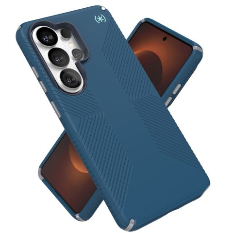Speck Presidio2 Grip Magnet - Etui Samsung Galaxy S26 Ultra MagSafe (Deep Sea/Silver Metallic/Spell Blue)