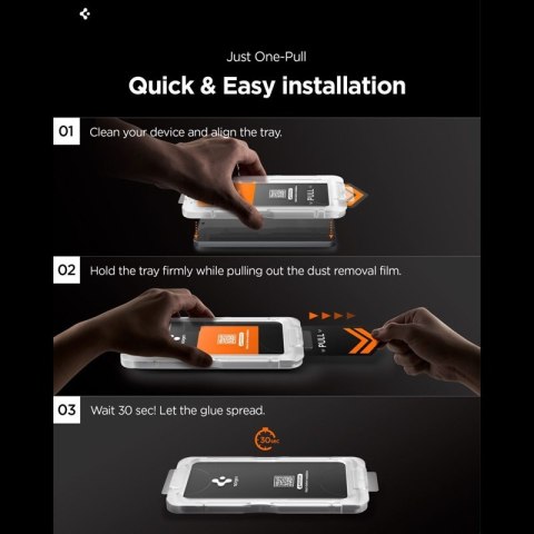 Spigen Glas.tR EZ Fit Pro AC HD Privacy - Hartowane szkło prywatyzujące Samsung Galaxy S26