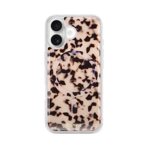 Crong Deluxe MAG Cover - Etui iPhone 17 MagSafe (Blonde Tortoise)