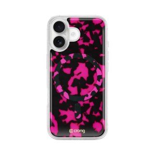 Crong Deluxe MAG Cover - Etui iPhone 17 MagSafe (Pink Tortoise)