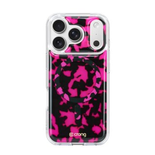 Crong Deluxe MAG Cover - Etui iPhone 17 Pro Max MagSafe (Pink Tortoise)