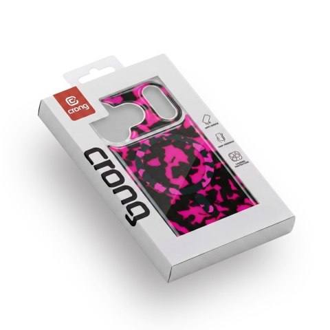 Crong Deluxe MAG Cover - Etui iPhone 17 Pro Max MagSafe (Pink Tortoise)