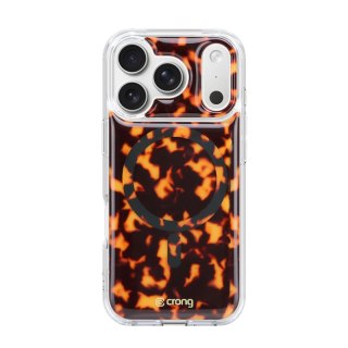 Crong Deluxe MAG Cover - Etui iPhone 17 Pro Max MagSafe (Tortoise)