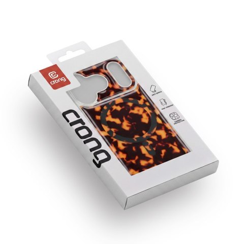Crong Deluxe MAG Cover - Etui iPhone 17 Pro Max MagSafe (Tortoise)