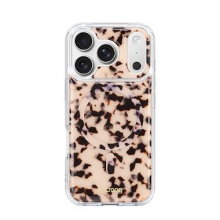 Crong Deluxe MAG Cover - Etui iPhone 17 Pro MagSafe (Blonde Tortoise)